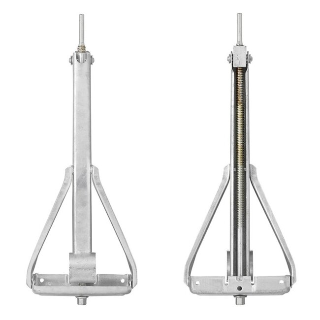 ProPlus Compacte caravanhoeksteun - 800 kg draagvermogen - verzinkt staal - 605 x 260 x 500 mm
