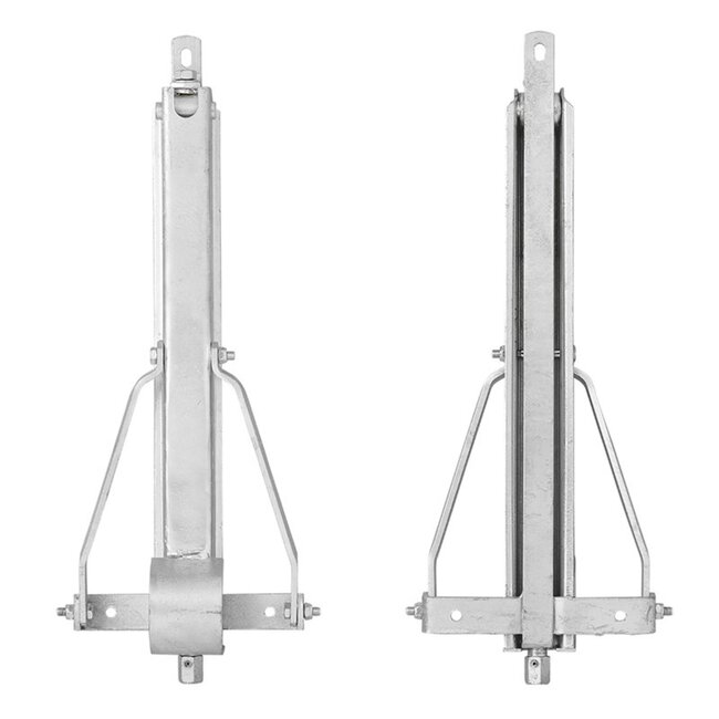 ProPlus Compacte caravanhoeksteun - 500 kg draagvermogen - verzinkt staal - 460 x 195 mm