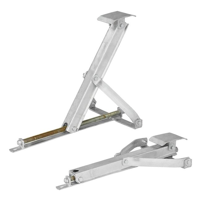 ProPlus Caravanhoeksteun - Kantelbare voet - Compact - 500 kg draagvermogen - 438 x 265 x 410 mm