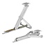 ProPlus Caravanhoeksteun - Kantelbare voet - Compact - 500 kg draagvermogen - 438 x 265 x 410 mm