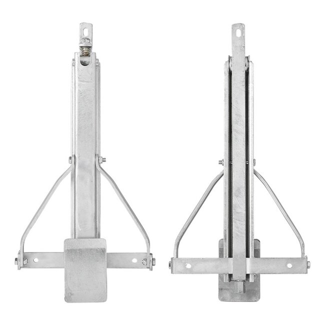 ProPlus Caravanhoeksteun - Kantelbare voet - Compact - 500 kg draagvermogen - 438 x 265 x 410 mm