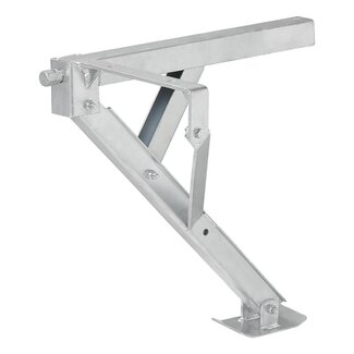 ProPlus Caravanhoeksteun - Compact - Kantelbare voet - 600 kg draagvermogen - Rechtsvoor en linksachter