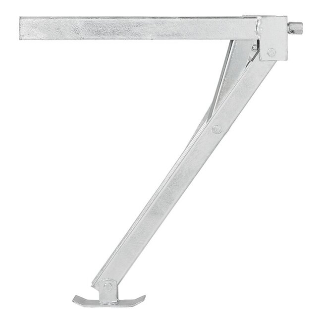 ProPlus Caravanhoeksteun - Compact - Kantelbare voet - 600 kg draagvermogen - Rechtsvoor en linksachter