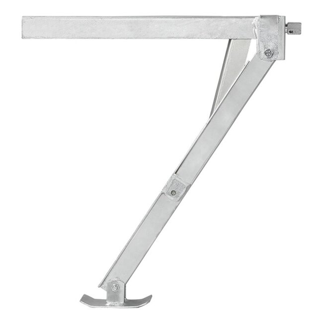 ProPlus Caravanhoeksteun - Kantelbare voet - Compact - 600 kg draagvermogen - Linksvoor en rechtsachter