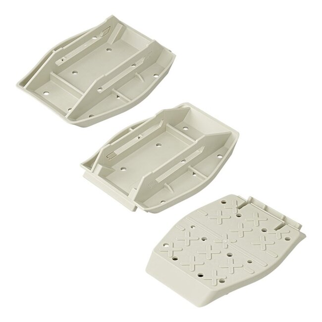 ProPlus Stabilisatievoeten met veer - 27,5 x 20,5 cm - set van 4 - zware kunststof en staal - max. 1500 kg
