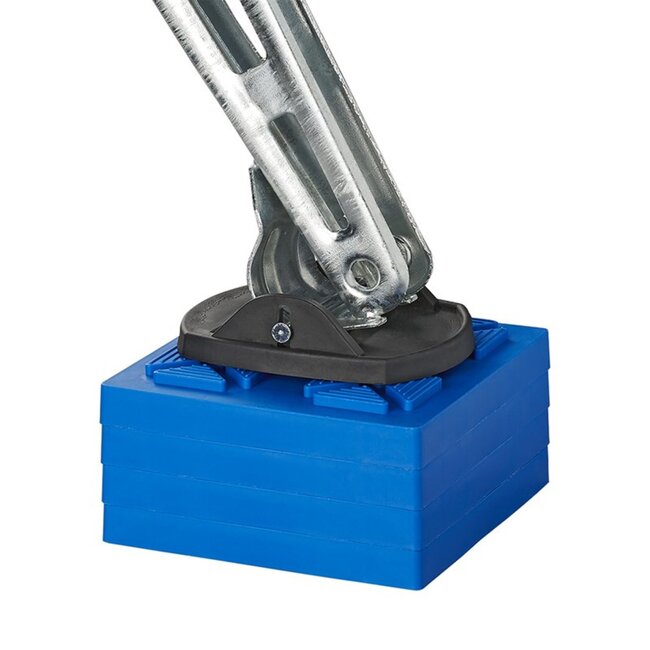 ProPlus Stapelbare onderlegplaten - extra grip - UV-bestendig - 21x21 cm - set van 4