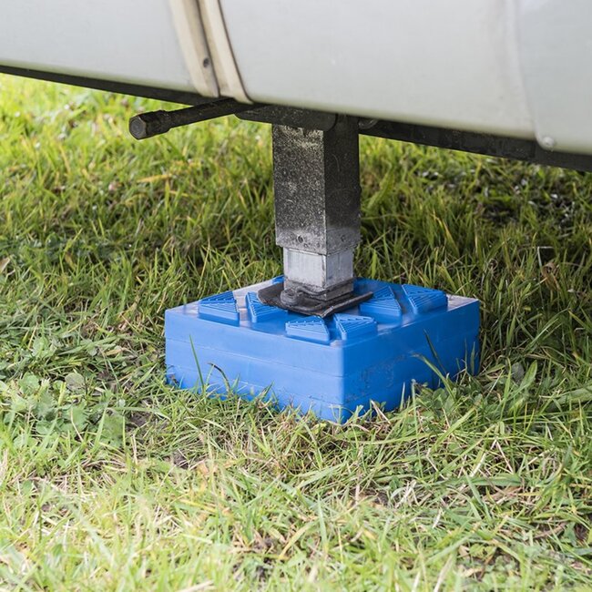 ProPlus Stapelbare onderlegplaten - extra grip - UV-bestendig - 21x21 cm - set van 4