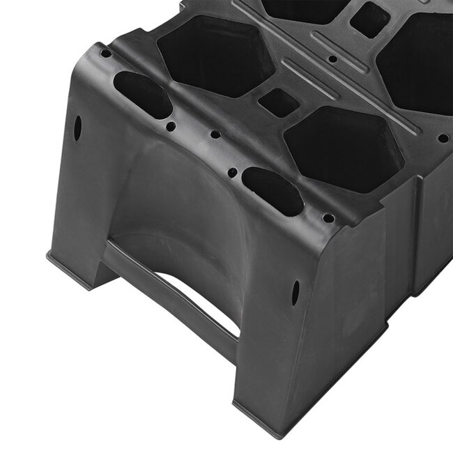 ProPlus Oprijblok XL - 3 niveaus - UV bescherming - 2 stuks - zwart