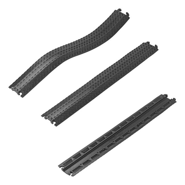 ProPlus Rubberen kabelbrug - 100 x 13,5 cm - Belastbaarheid 10 ton - Zwart