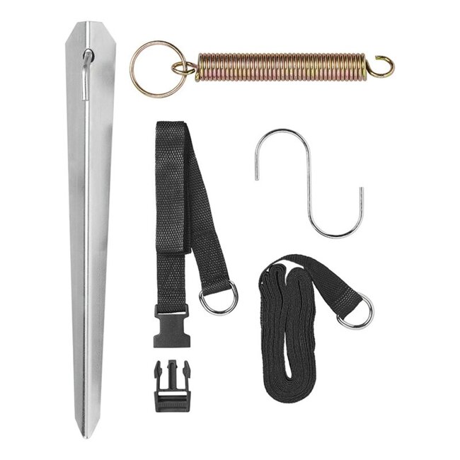 ProPlus Stormbandset met spanvering - verstelbaar - 510 cm - 15-delig