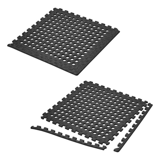 ProPlus Tenttapijttegels - EVA Schuim - Isolerend en Geluiddempend - 60 x 60 cm - Zwart - 4 stuks