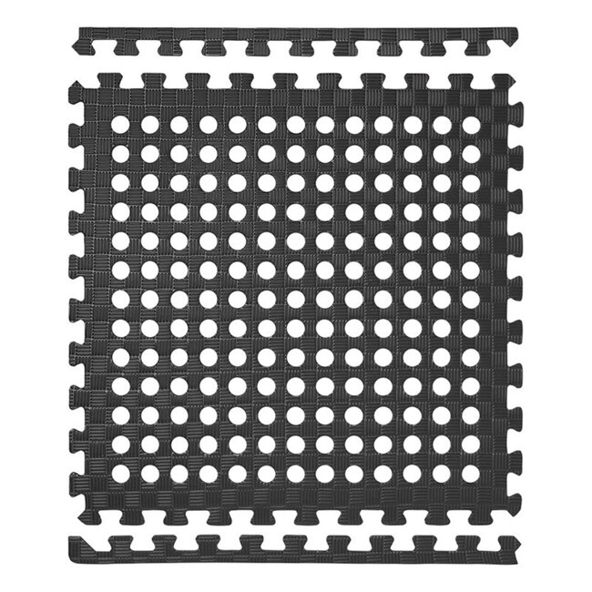 ProPlus Tenttapijttegels - EVA Schuim - Isolerend en Geluiddempend - 60 x 60 cm - Zwart - 4 stuks