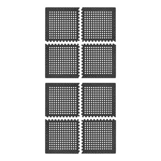 ProPlus Tenttapijttegels - EVA Schuim - Isolerend en Geluidsdempend - 60x60 cm - Zwart - 8 stuks