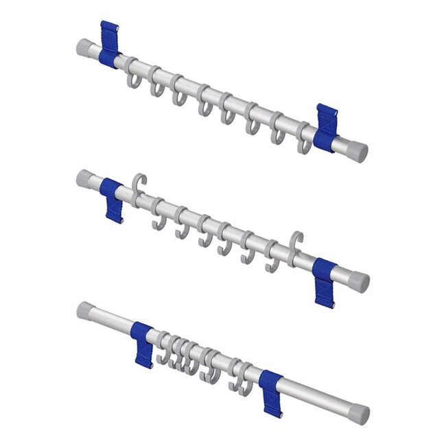 ProPlus Aluminium tentkapstok - 45,7 cm - Inclusief 8 haken - Voor voortent en camper