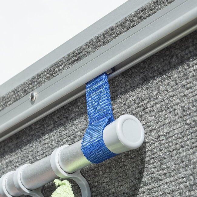 ProPlus Aluminium tentkapstok - 45,7 cm - Inclusief 8 haken - Voor voortent en camper