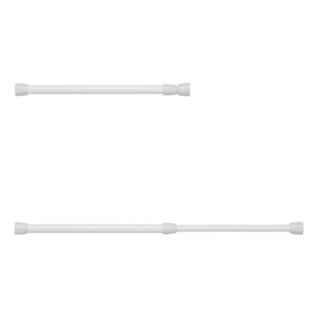 ProPlus Uitschuifbare vastzetstang - Enkel - 25,5 tot 43 cm - Wit