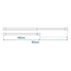 ProPlus Uitschuifbare vastzetstang - Enkel - 48-80 cm - Wit