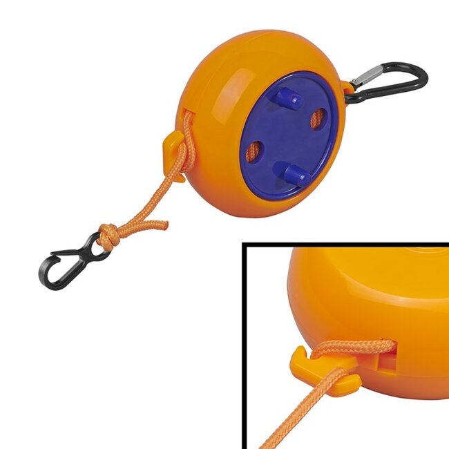 ProPlus Oprolbare waslijn - 8 meter - oranje - ideaal voor tuin en camping