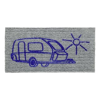 Pro Plus Instapmat - Deurmat - met "Caravan" Afbeelding - 50 x 25 cm