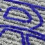 ProPlus Instapmat voor camper - antislip - lichtgrijs met blauwe print - 50 x 25 cm