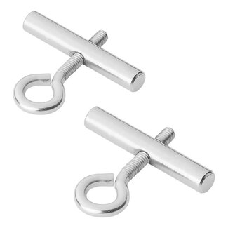 ProPlus Eindstop voor tentrail - Ø 5-6 mm - Staal - 2 stuks - Eenvoudige montage ProPlus Eindstop voor tentrail - Ø 5-6 mm - Staal - 2 stuks - Eenvoudige montage