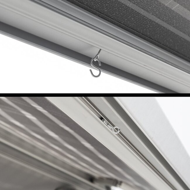 ProPlus Eindstop voor tentrail - Ø 5-6 mm - Staal - 2 stuks - Eenvoudige montage