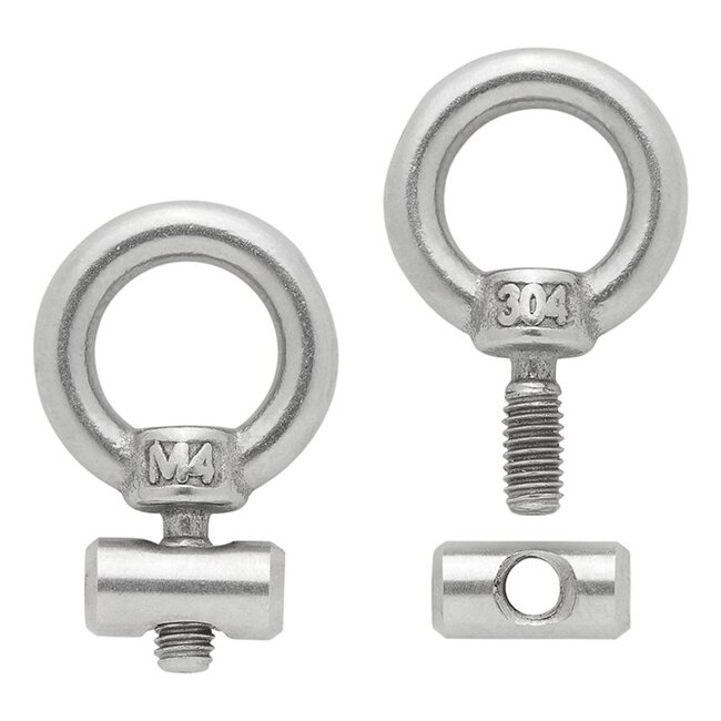 ProPlus Eindstop voor tentrail - RVS - Ø 6-9 mm - Set van 2