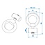 ProPlus Eindstop voor tentrail - RVS - Ø 6-9 mm - Set van 2