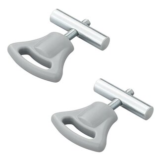 ProPlus Eindstop tentrail - kunststof knop - Ø 8-10 mm - set van 2