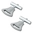 ProPlus Eindstop tentrail - kunststof knop - Ø 8-10 mm - set van 2