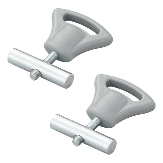 ProPlus Eindstop tentrail - kunststof knop - Ø 8-10 mm - set van 2