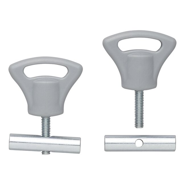 ProPlus Eindstop tentrail - kunststof knop - Ø 8-10 mm - set van 2