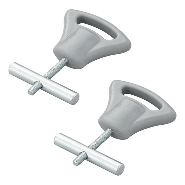 ProPlus Eindstop tentrail - kunststof knop - Ø 5-6 mm - set van 2