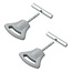 ProPlus Eindstop tentrail - kunststof knop - Ø 5-6 mm - set van 2