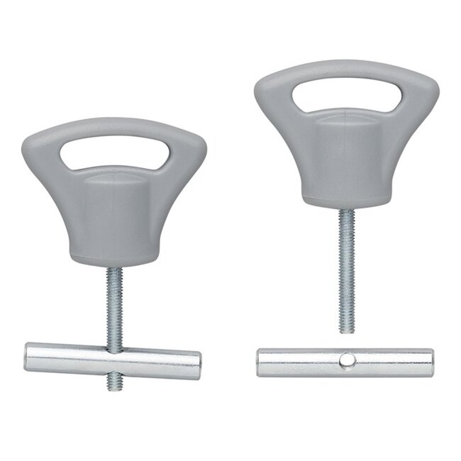 ProPlus Eindstop tentrail - kunststof knop - Ø 5-6 mm - set van 2