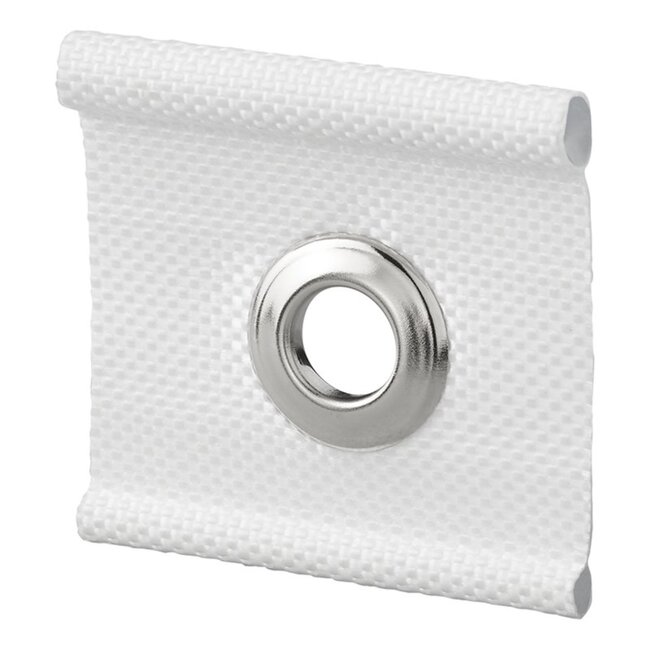 ProPlus Tentrail hangers - met oog - 5-8 mm - set van 6 - wit