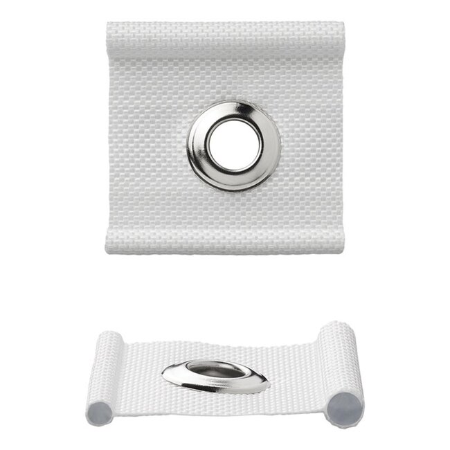 ProPlus Tentrail hangers - met oog - 5-8 mm - set van 6 - wit