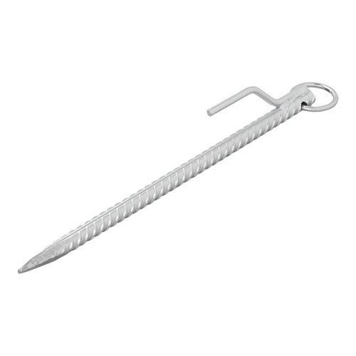 Pro Plus Grondpen met Haak en Ring - Staal - 41 cm Pro Plus Grondpen met Haak en Ring - Staal - 41 cm