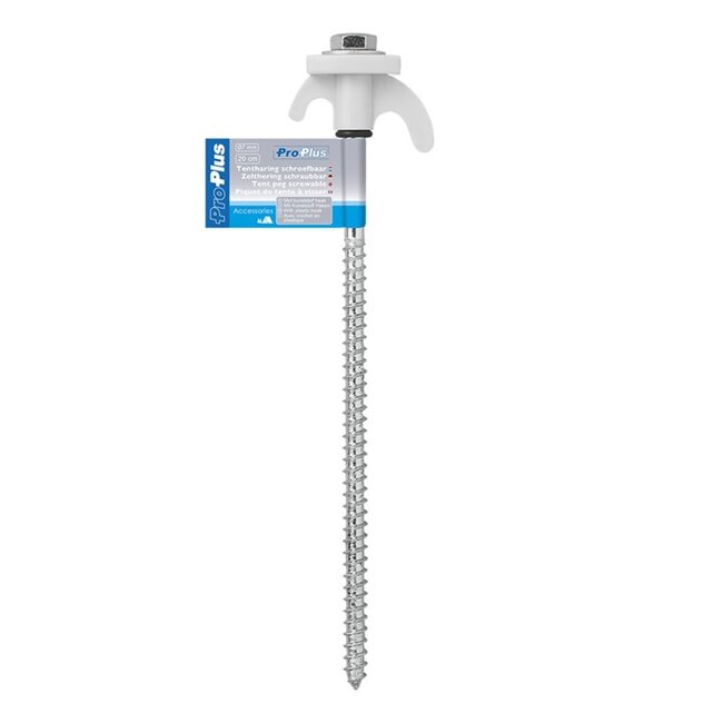 ProPlus Tentharingen - Schroefbaar - Metaal - 20 cm - 6 stuks