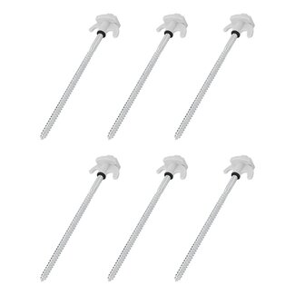 ProPlus Tentharingen - Schroefbaar - Metaal - 20 cm - 6 stuks