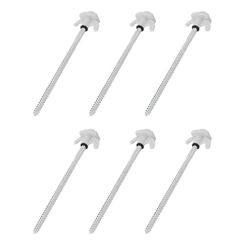 Pro Plus Tentharing met Haak - Schroefbaar - Metaal - 20 cm - 6 stuks Pro Plus Tentharing met Haak - Schroefbaar - Metaal - 20 cm - 6 stuks