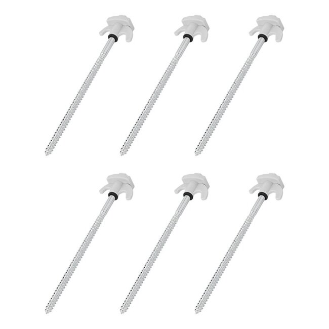 ProPlus Tentharingen - Schroefbaar - Metaal - 20 cm - 6 stuks