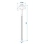 Pro Plus Tentharing met Haak - Schroefbaar - Metaal - 20 cm - 6 stuks