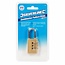Silverline Messing combinatie hangslot - 3-cijferig - 40 mm - stalen schakel - satijn gepolijst