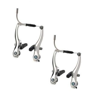 Amigo Complete V-brake remset - voor en achter - zilver - 110 mm - metaal