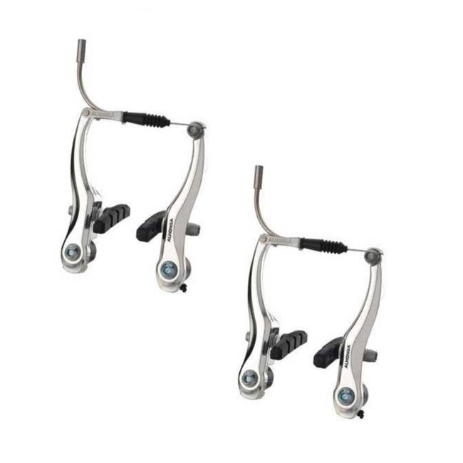 Amigo Complete V-brake remset - voor en achter - zilver - 110 mm - metaal