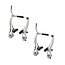Amigo Complete V-brake remset - voor en achter - zilver - 110 mm - metaal