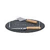 Alpina Kaasplank - Rond - 30 cm. - Inclusief 2 Kaasmessen Alpina Kaasplank - Rond - 30 cm. - Inclusief 2 Kaasmessen