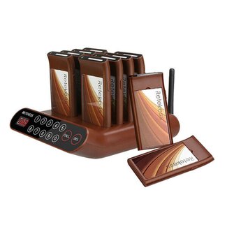 Retekess Draadloos gastenoproepsysteem - bereik 600 m - 10 ontvangers - 104 x 50 x 8 mm - horeca - snel opladen 3 uur