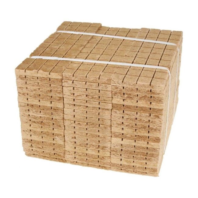 Samba Aanmaakblokjes - plantaardige was op houtvezel - veilig aansteken - naturel - 384 stuks 12 x 32 - barbecue en open haard
